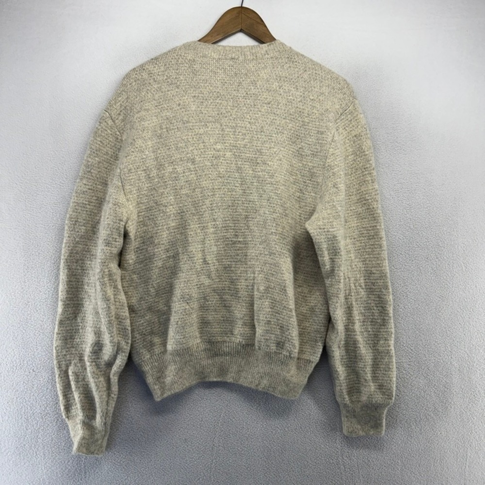 APC Sweater Men's Medium Virgin Wool Solid Crewneck Knit paris Pullover Preppy - Picture 6 of 8